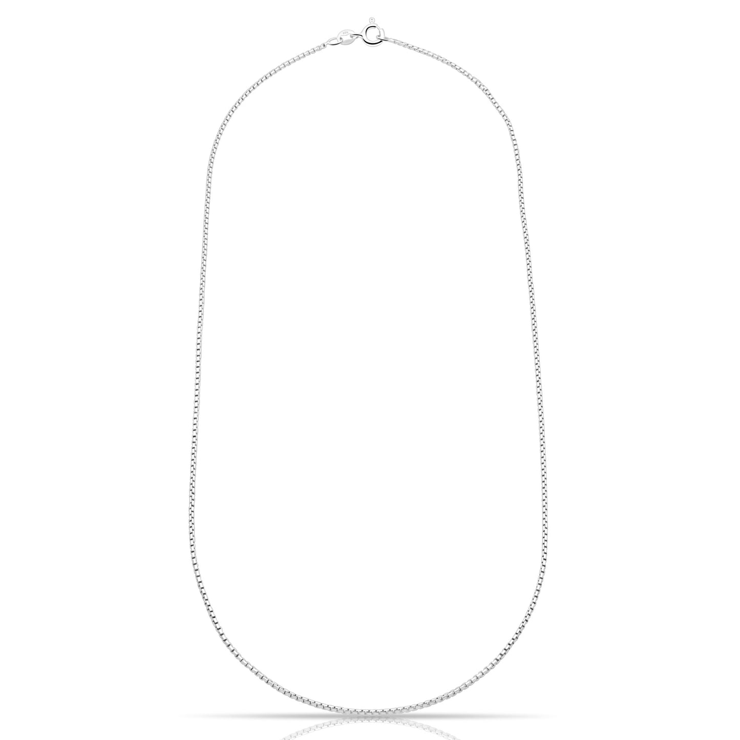Venezianerkette Rund 1mm Rhodiniert - Tony Fein