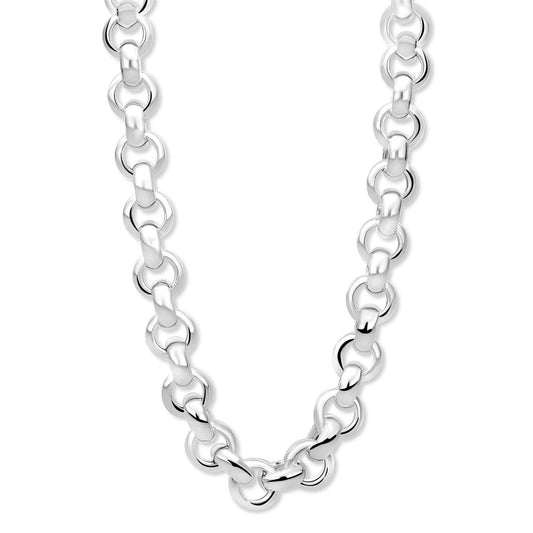 Erbskette 11 mm 925er Sterling Silber Rund