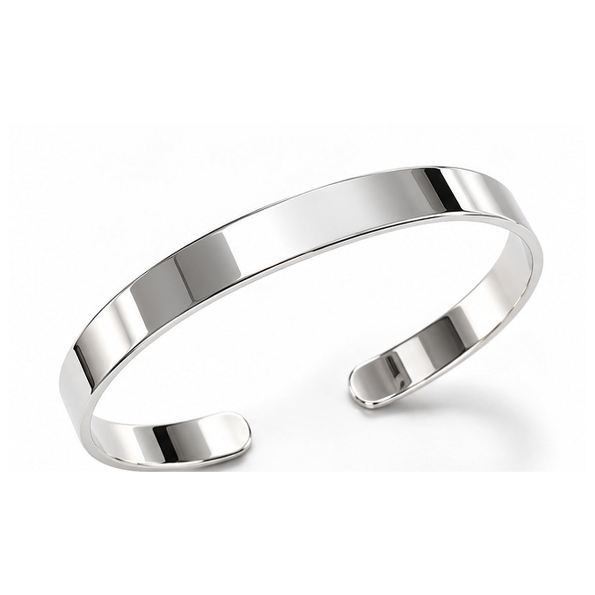 XXL Armreif PURE Massiv 925er Sterling Silber Hochglanzpoliert