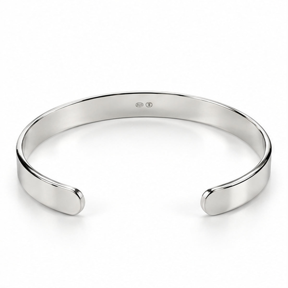 XXL Armreif PURE Massiv 925er Sterling Silber Hochglanzpoliert
