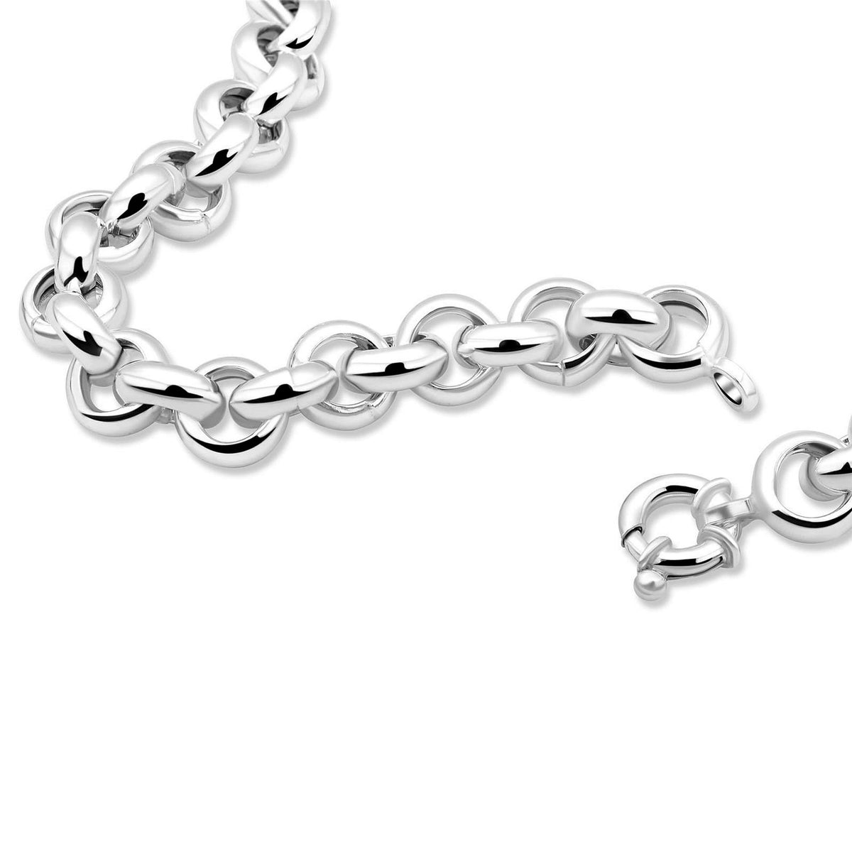 Erbskette 11 mm 925er Sterling Silber Rund