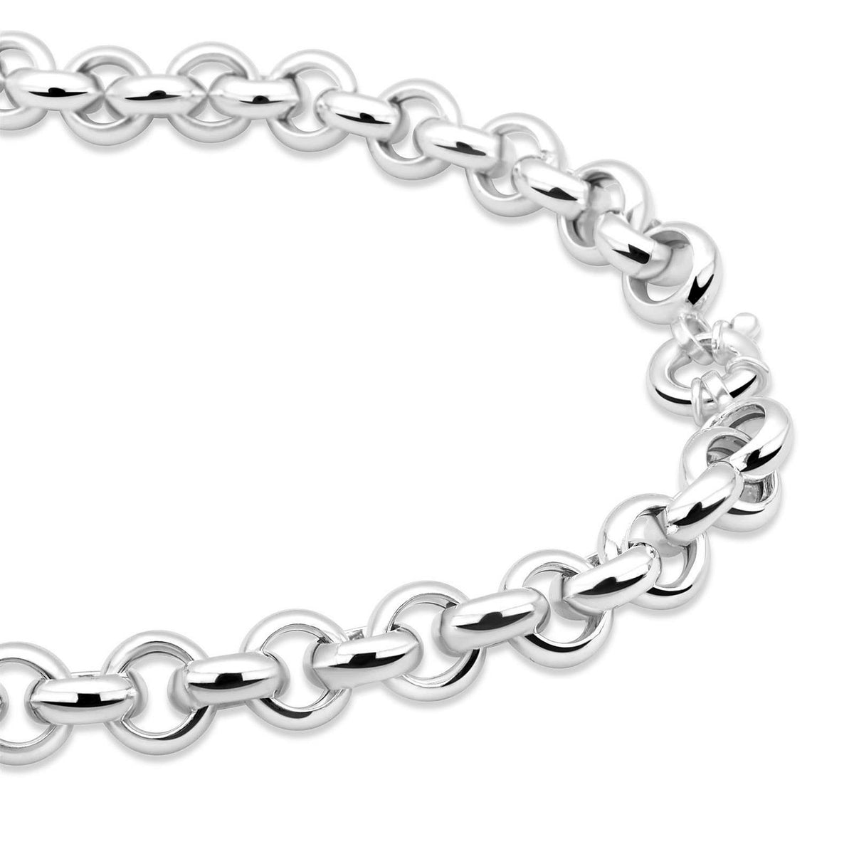 Erbskette 11 mm 925er Sterling Silber Rund
