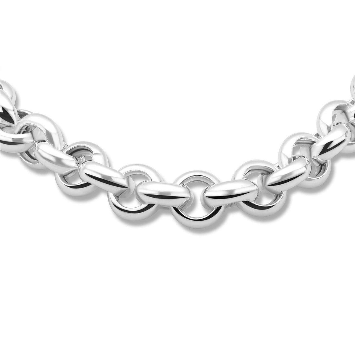 Erbskette 11 mm 925er Sterling Silber Rund