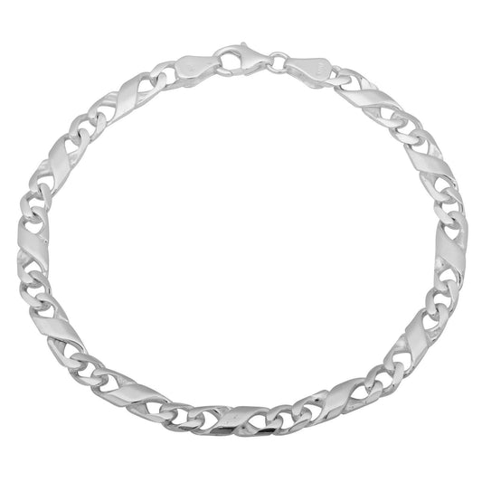 Panzerarmband Mondiale 5mm 925er Silber