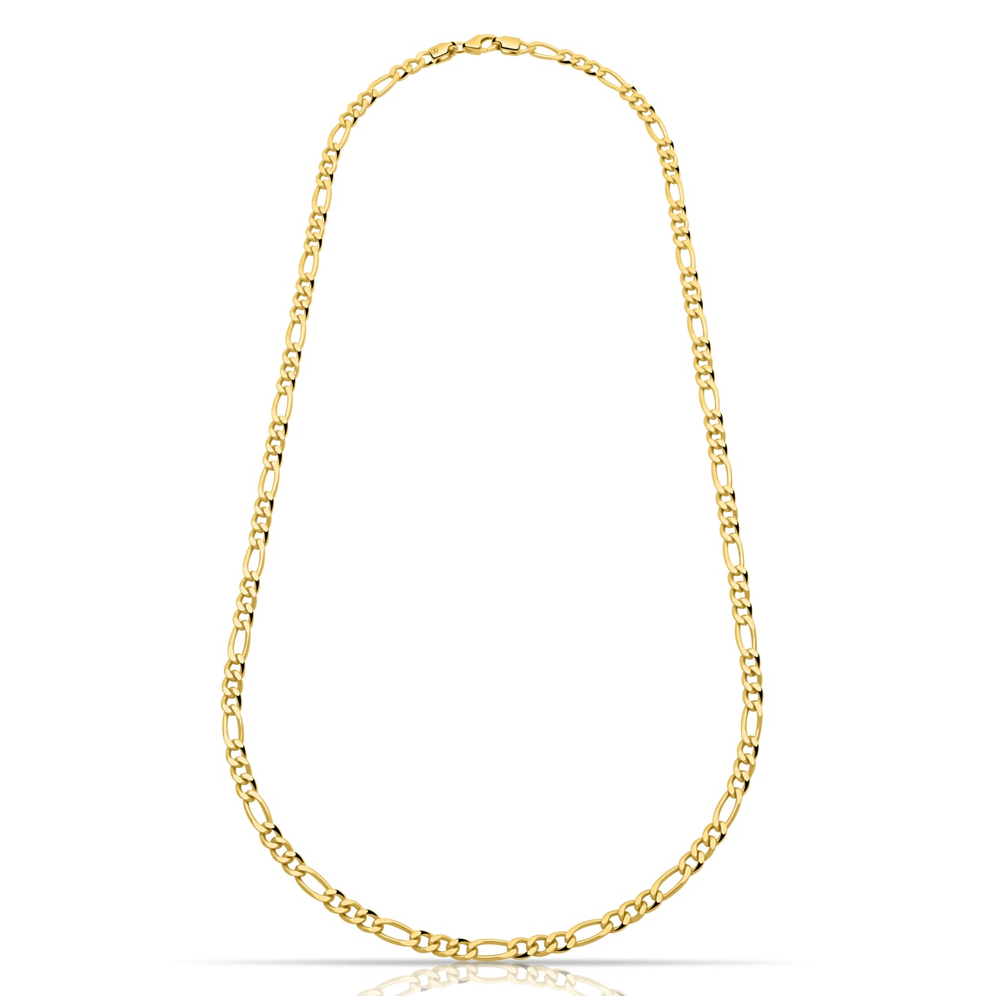 Figarokette 3 mm 585er Vergoldet