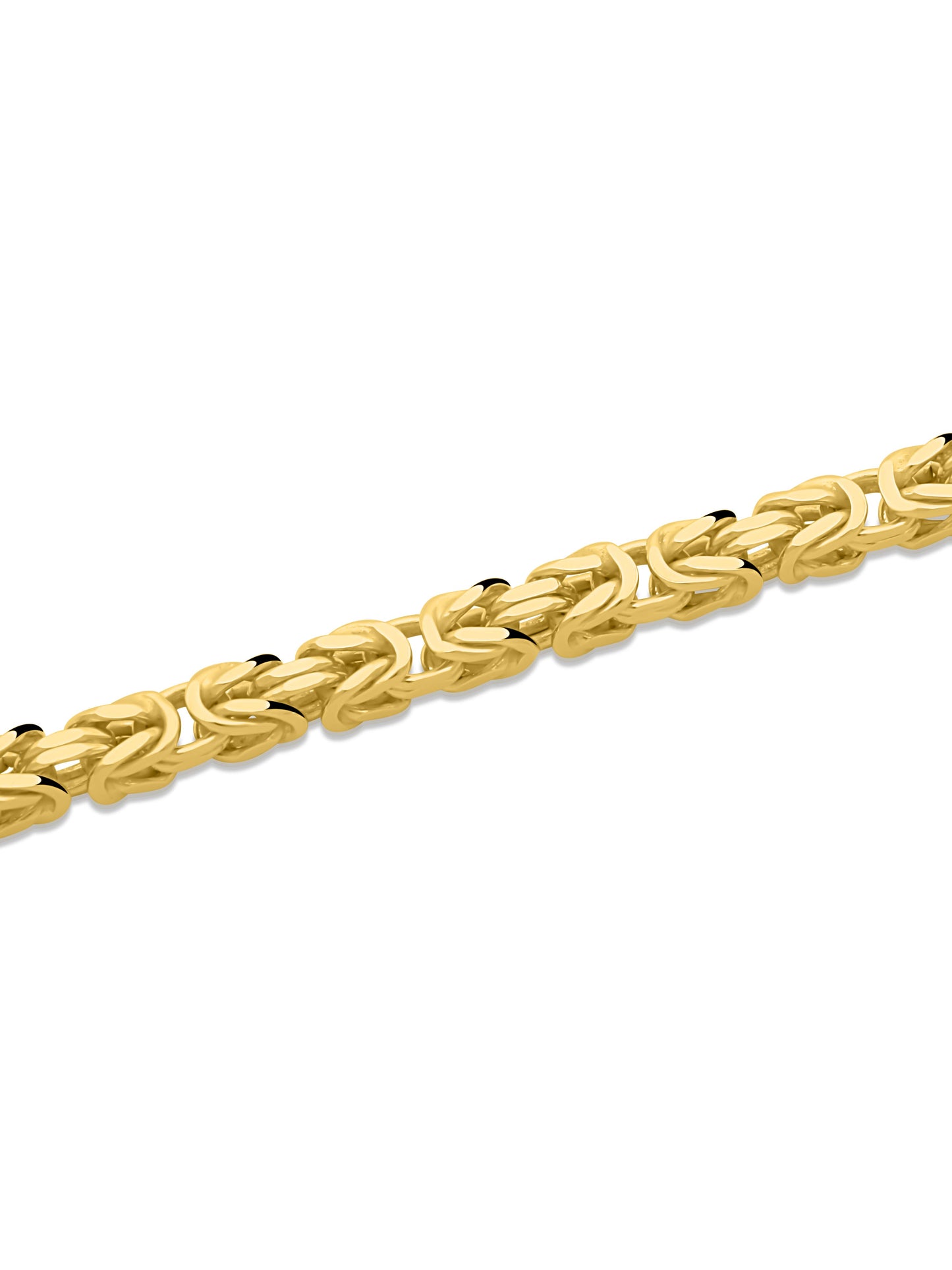 Königsarmband 3,8mm 585er Vergoldet