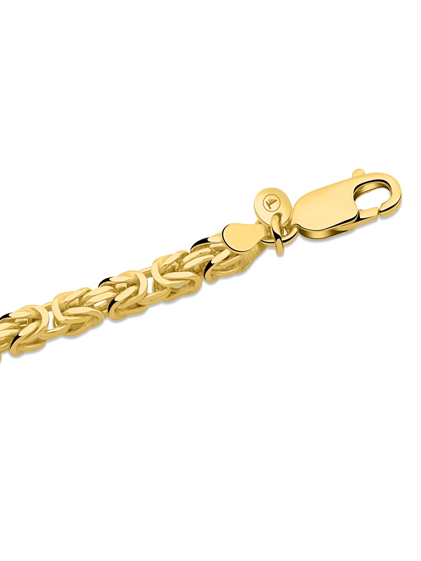 Königsarmband 3,8mm 585er Vergoldet