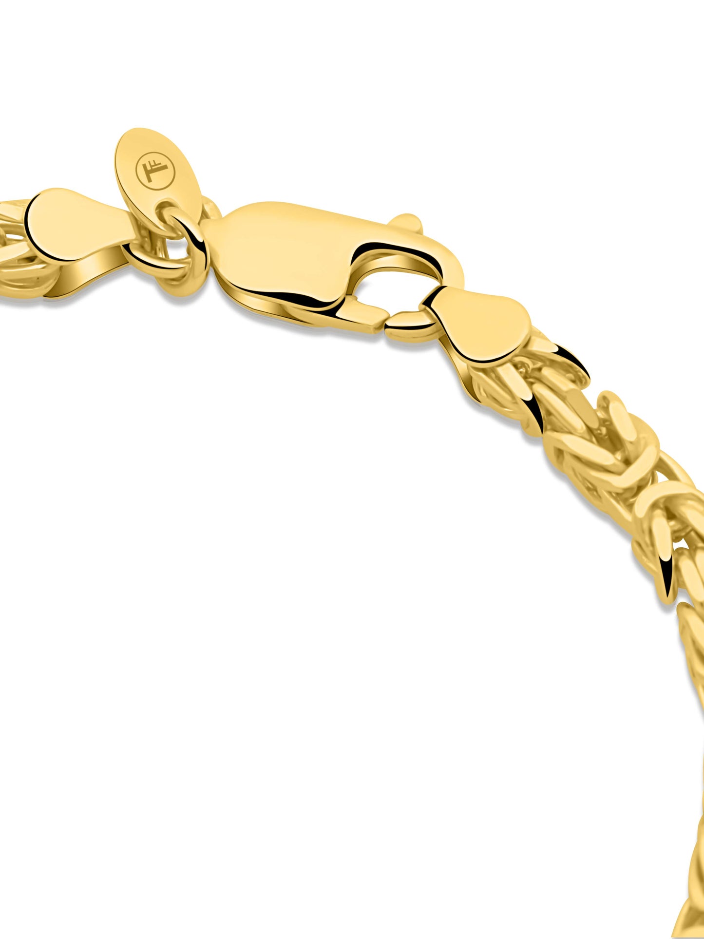 Königsarmband 3,8mm 585er Vergoldet