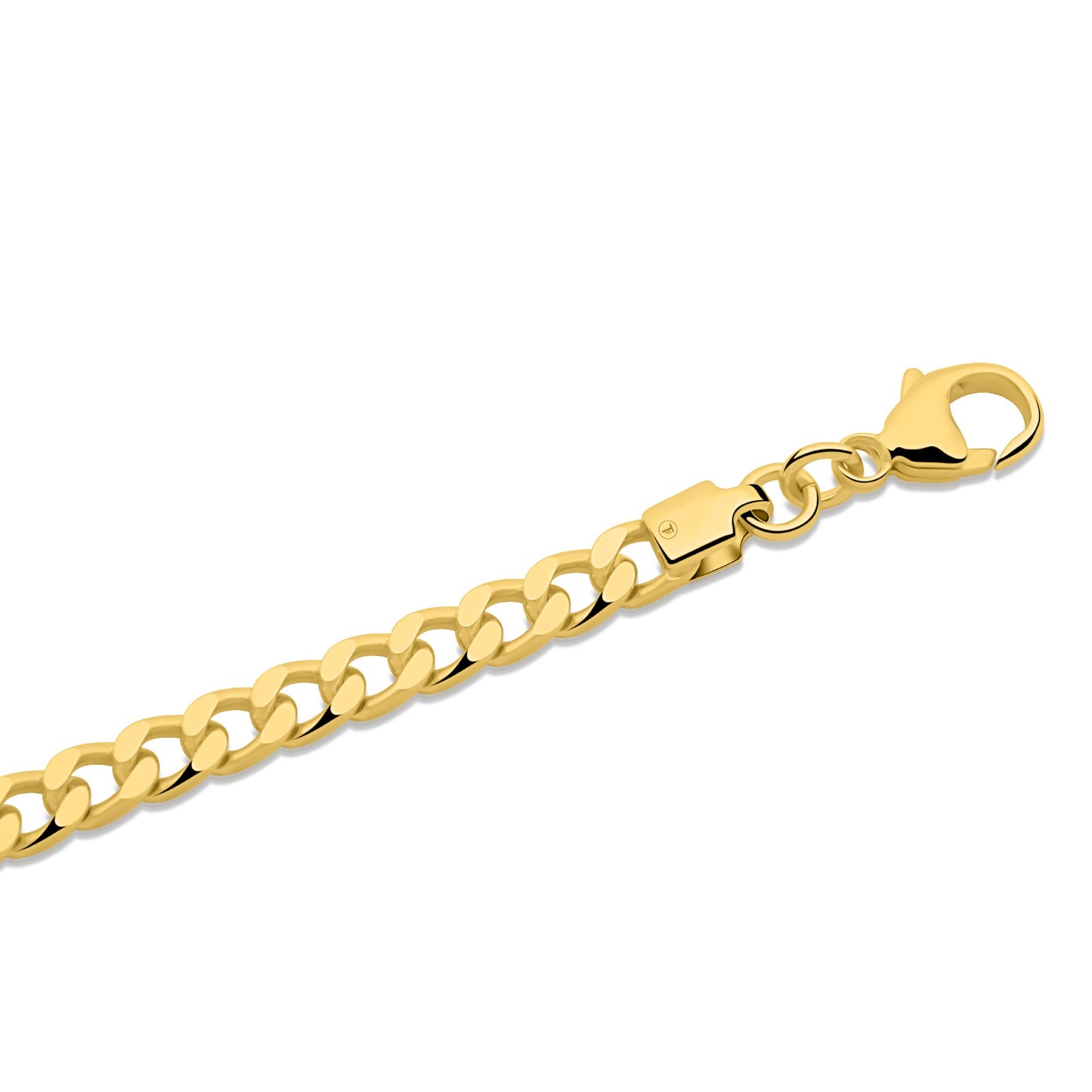Panzerkette 4 mm 585er Vergoldet
