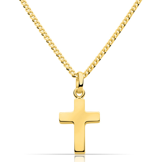 Kreuz Kette 585er Vergoldet