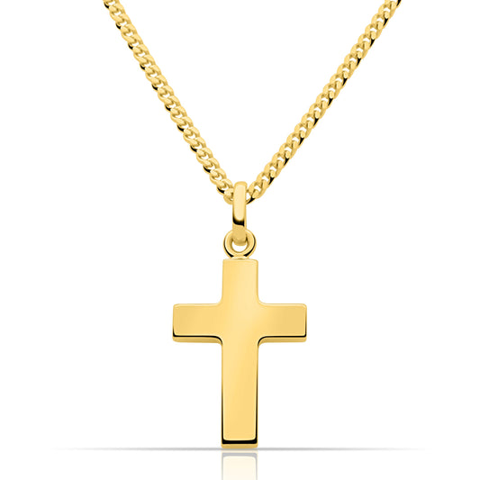 Kreuz Kette 585er Vergoldet