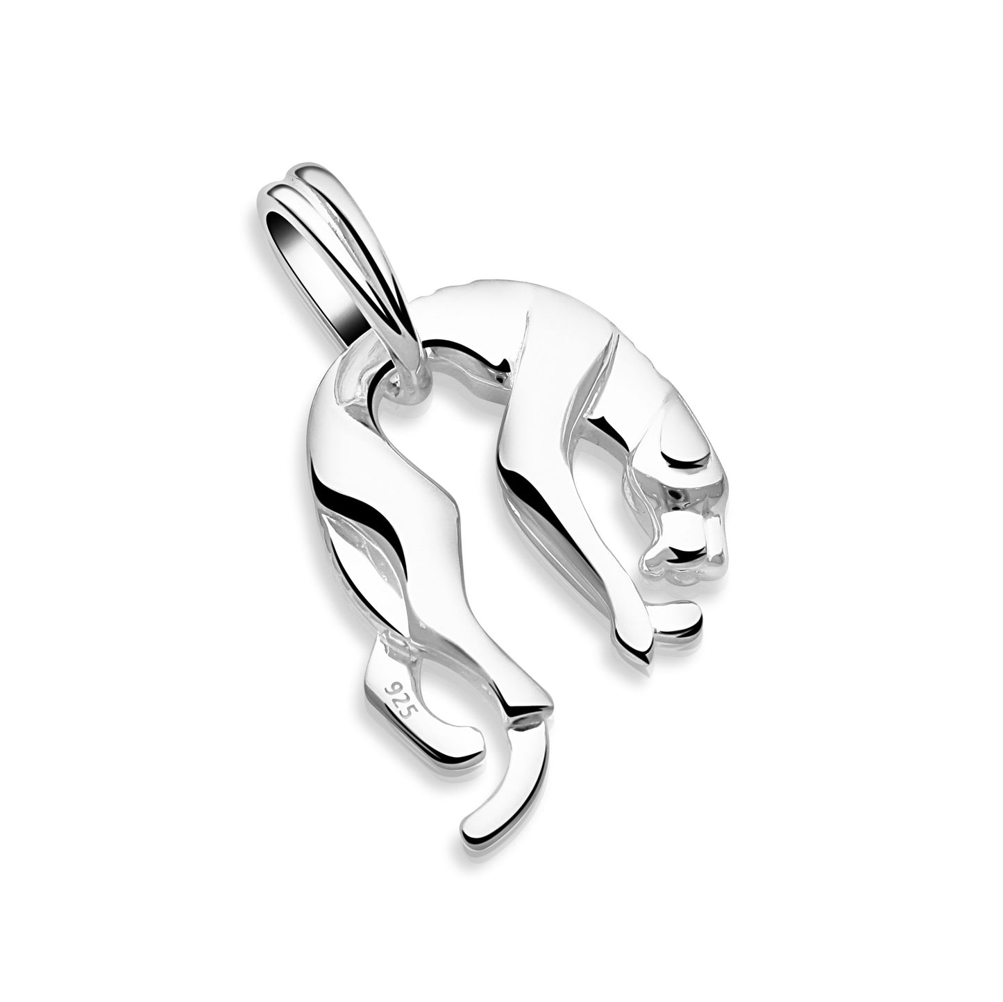 Lager Panther Anhänger Klein 925er Sterling Silber Massiv