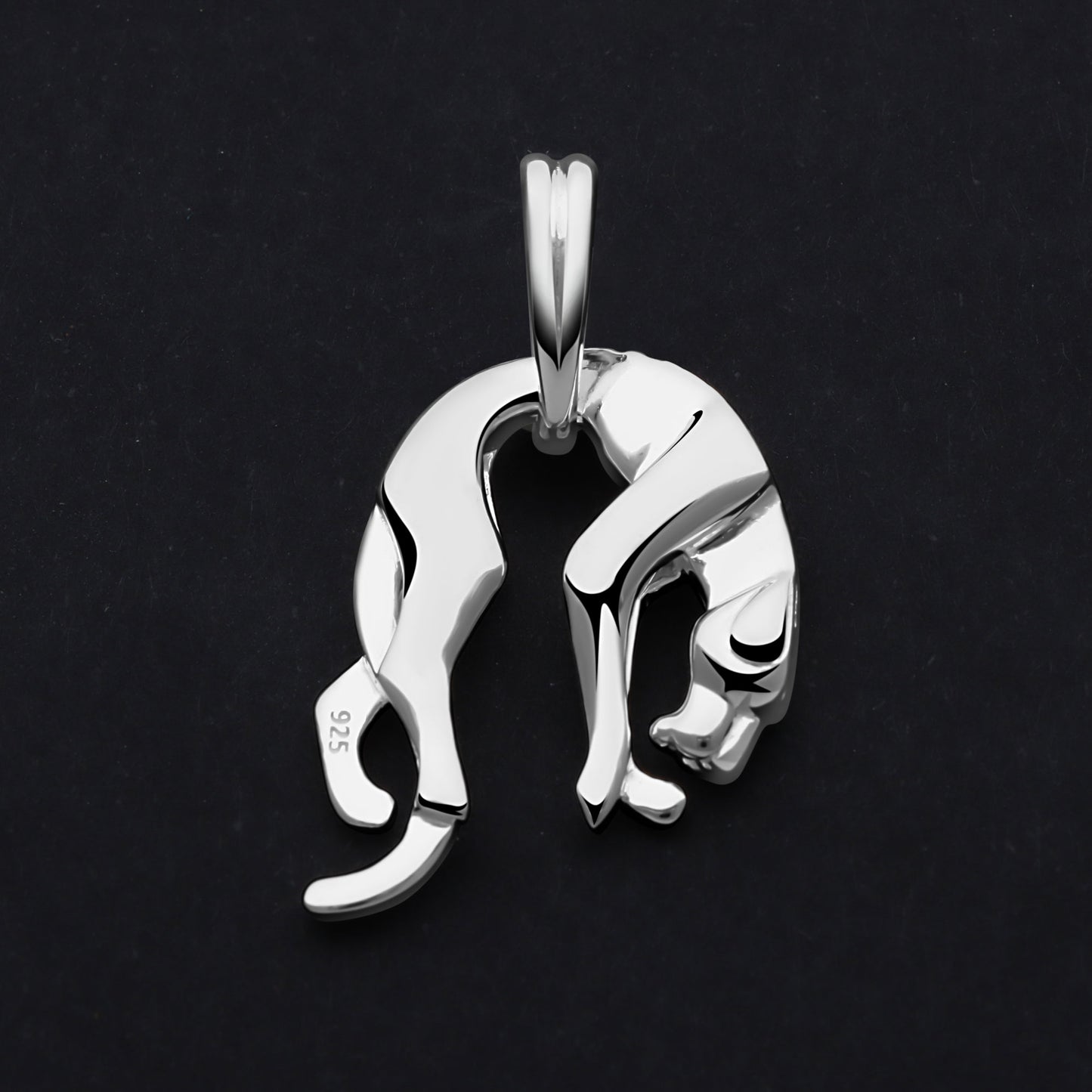 Lager Panther Anhänger Klein 925er Sterling Silber Massiv