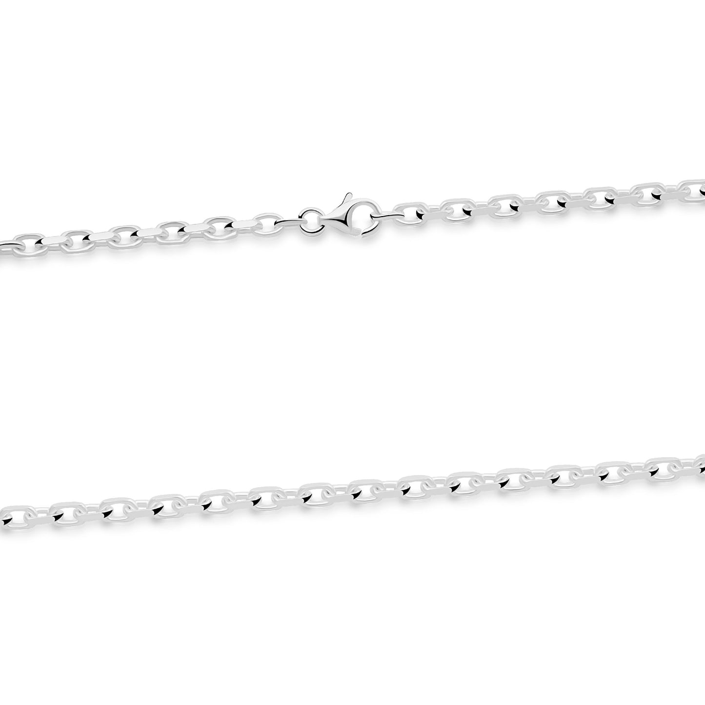 Ankerkette 3,5 mm 925er Sterling Silber Massiv