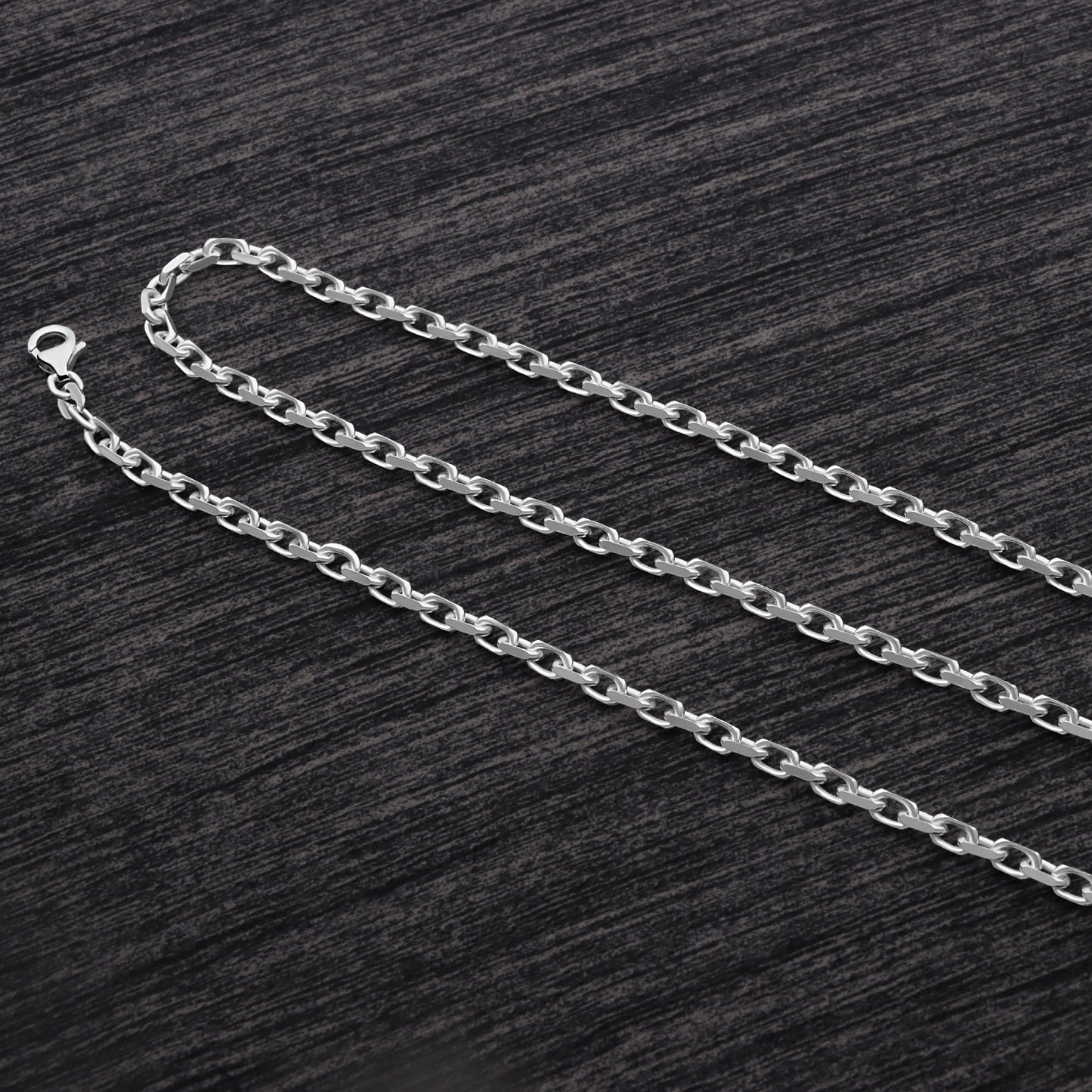 Ankerkette 3,5 mm 925er Sterling Silber Massiv