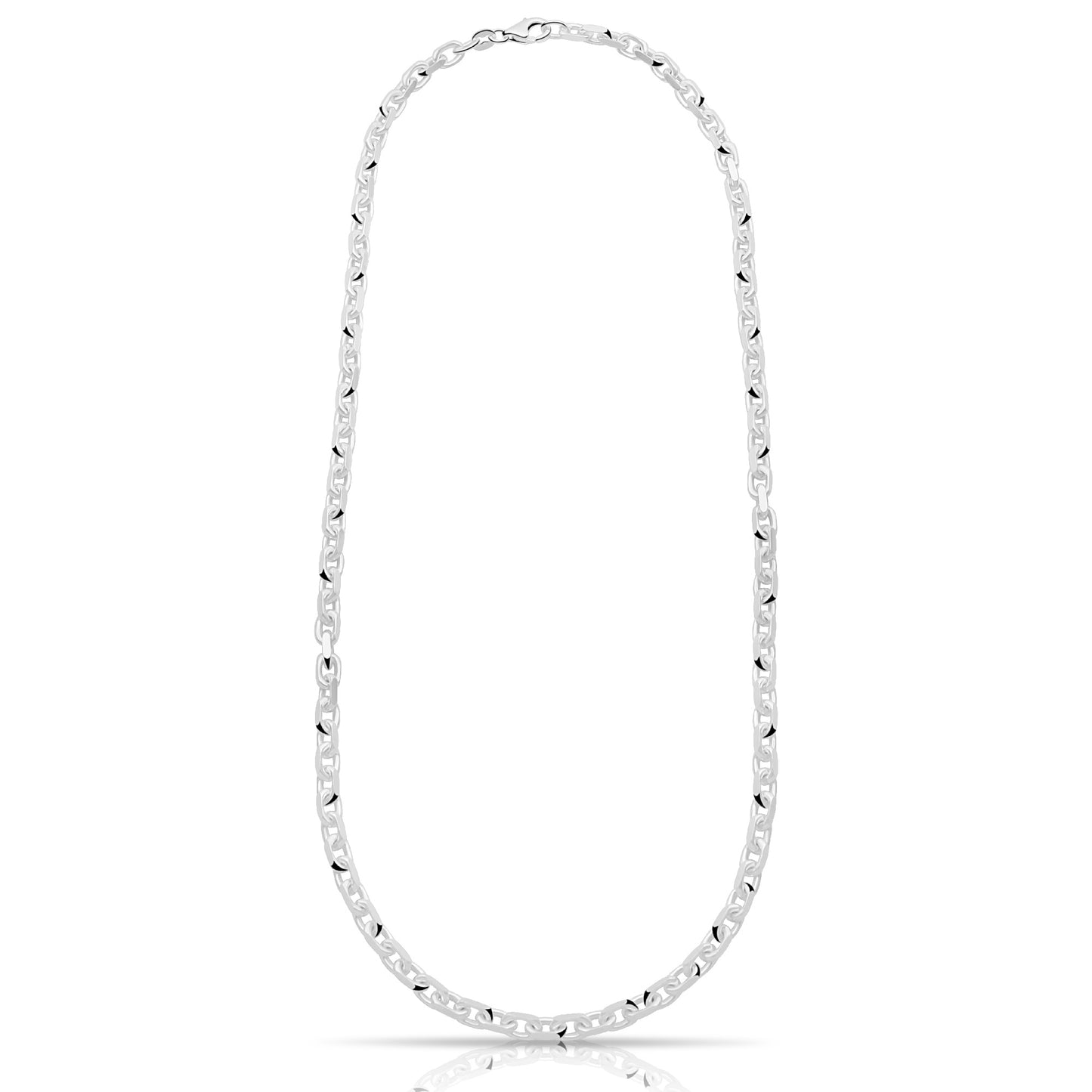 Ankerkette 4 mm 925er Sterling Silber Massiv