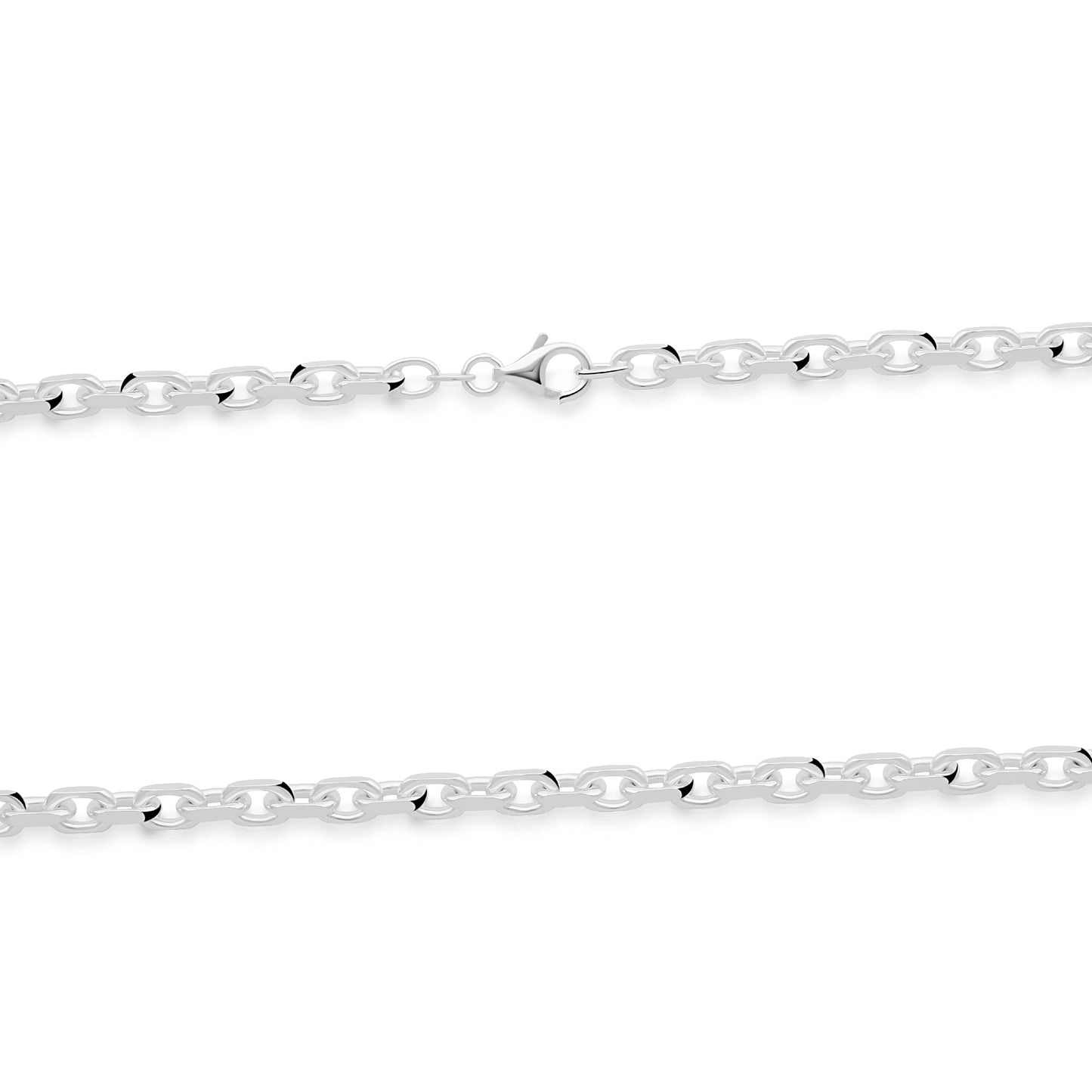 Ankerkette 4 mm 925er Sterling Silber Massiv