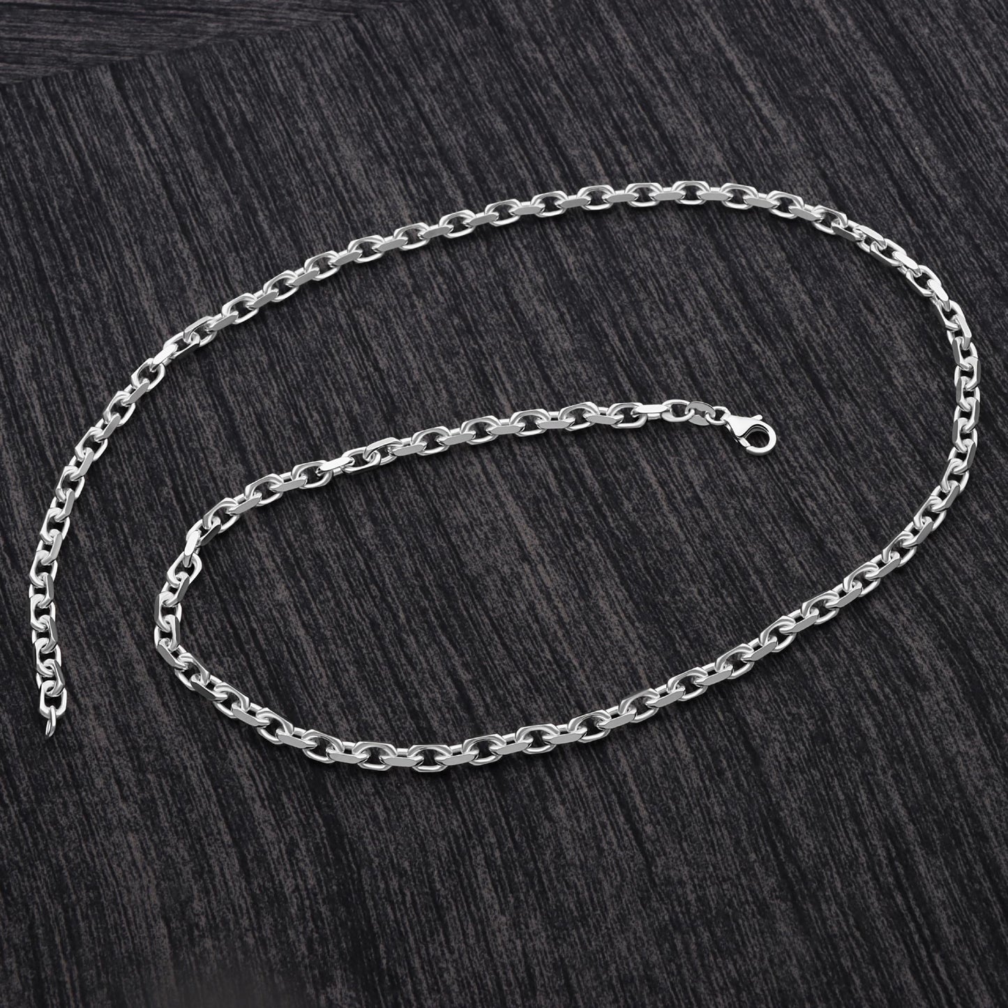 Ankerkette 4 mm 925er Sterling Silber Massiv