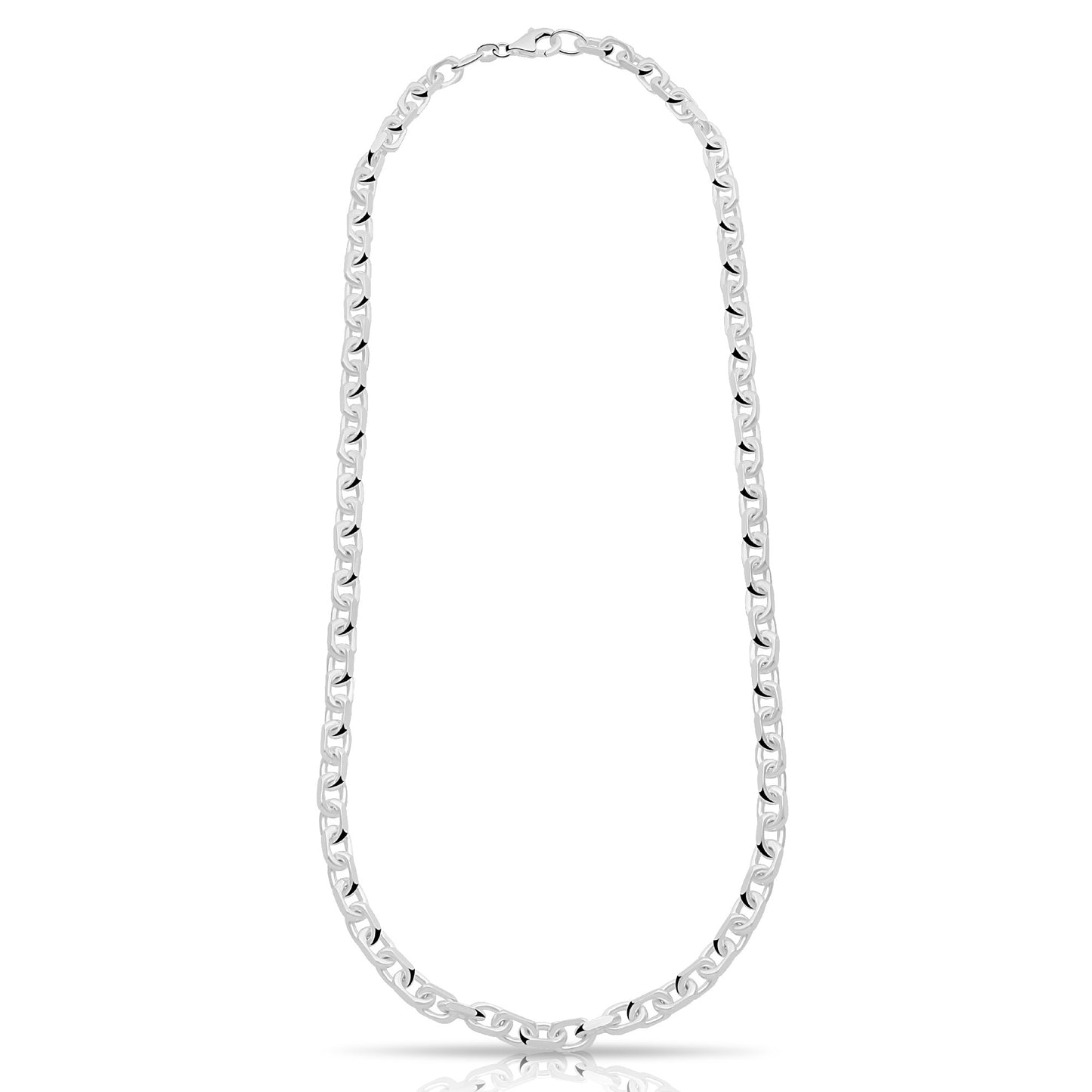 Ankerkette 5,5 mm 925er Sterling Silber Massiv