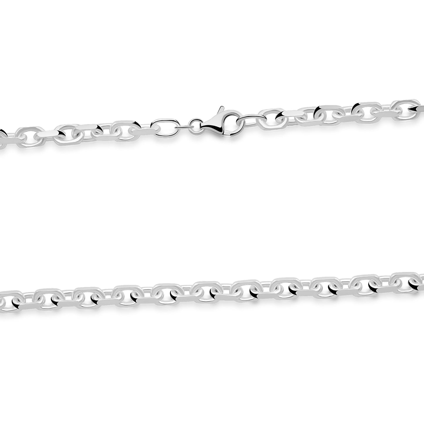 Ankerkette 5,5 mm 925er Sterling Silber Massiv