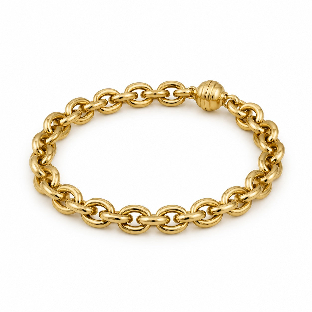 Ankerarmband 10 mm 585er Vergoldet
