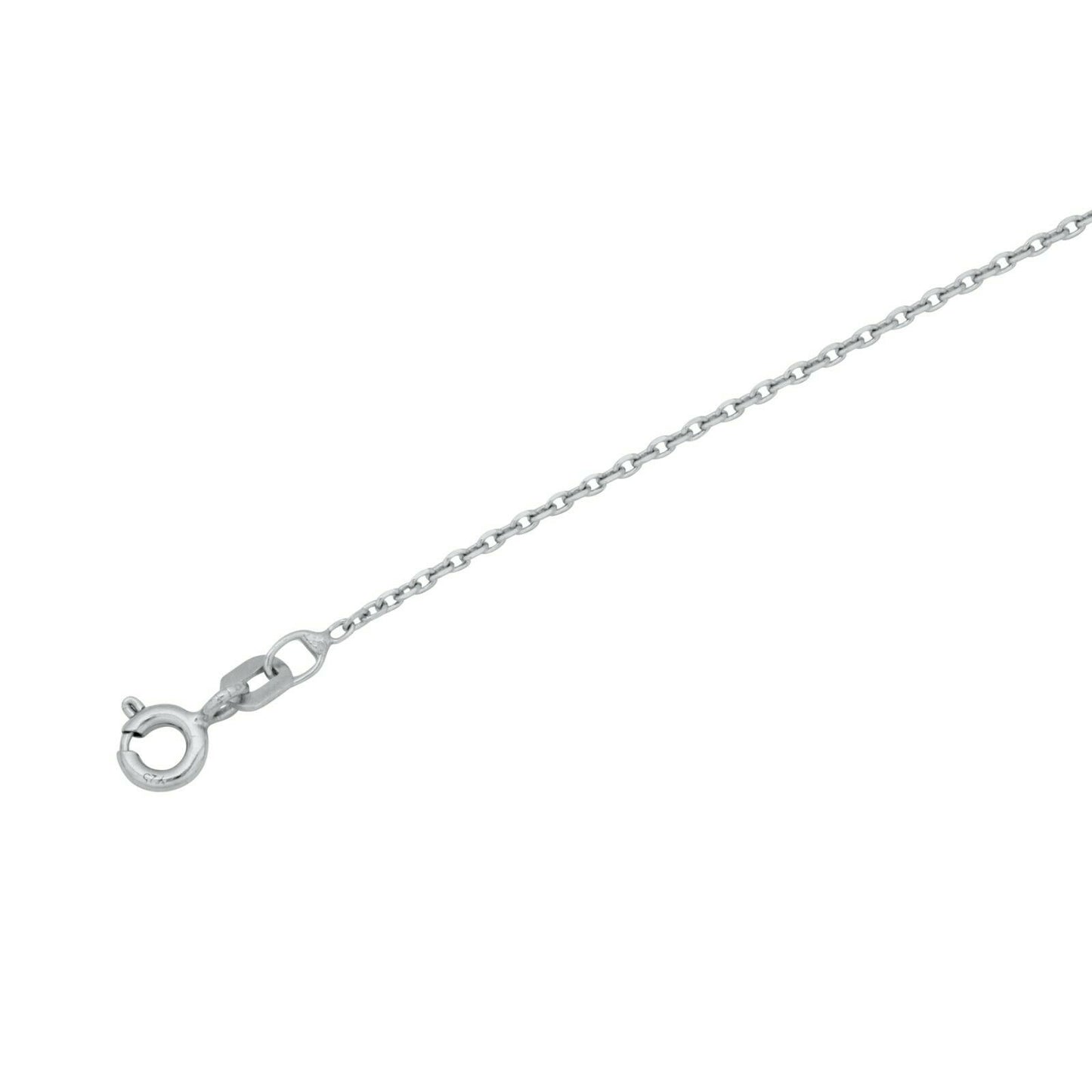 Ankerkette Rund 1 mm 925er Sterling Silber