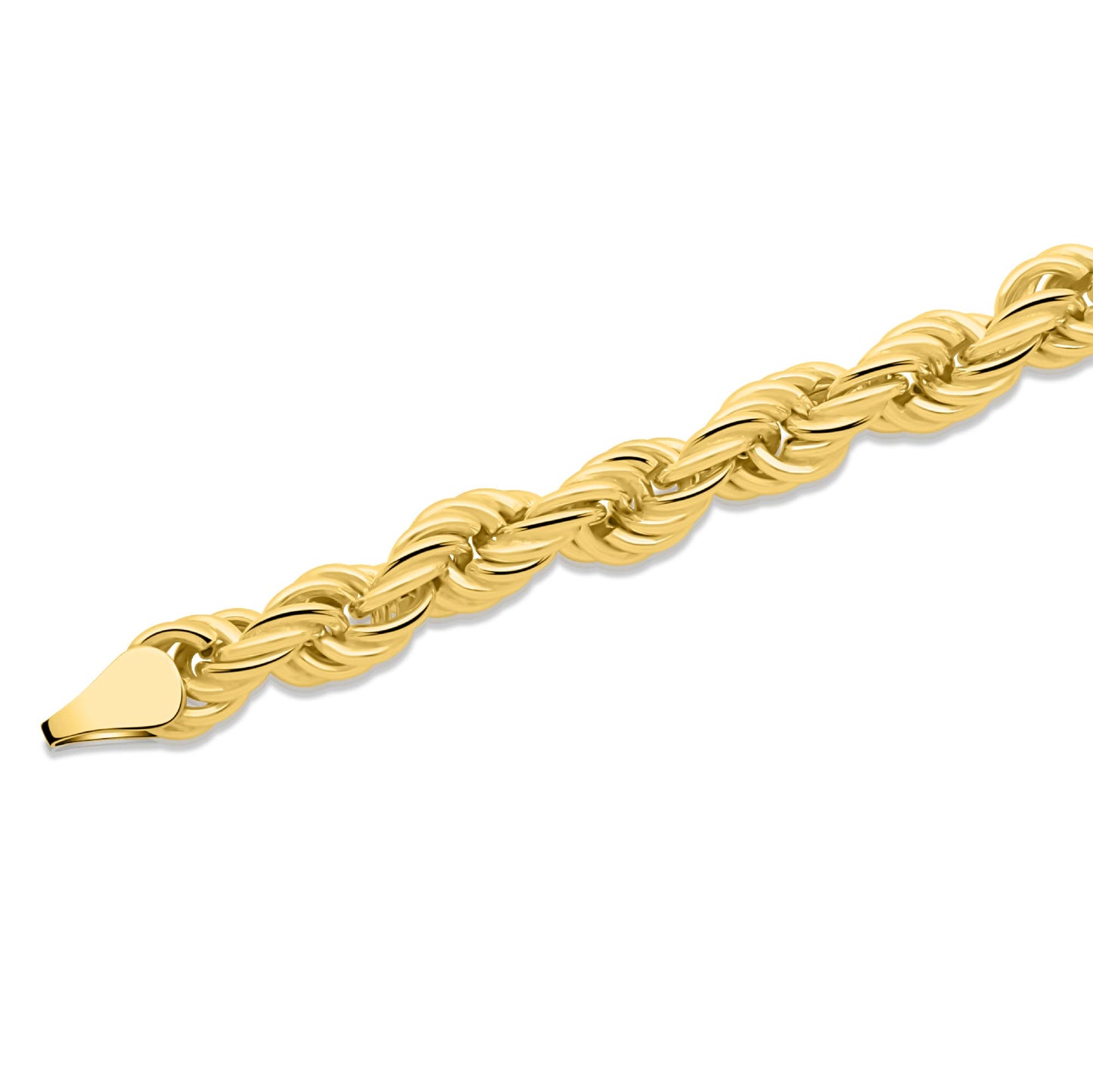 Kordelarmband 6 mm Echt 585er Vergoldet 14 Karat  Massiv