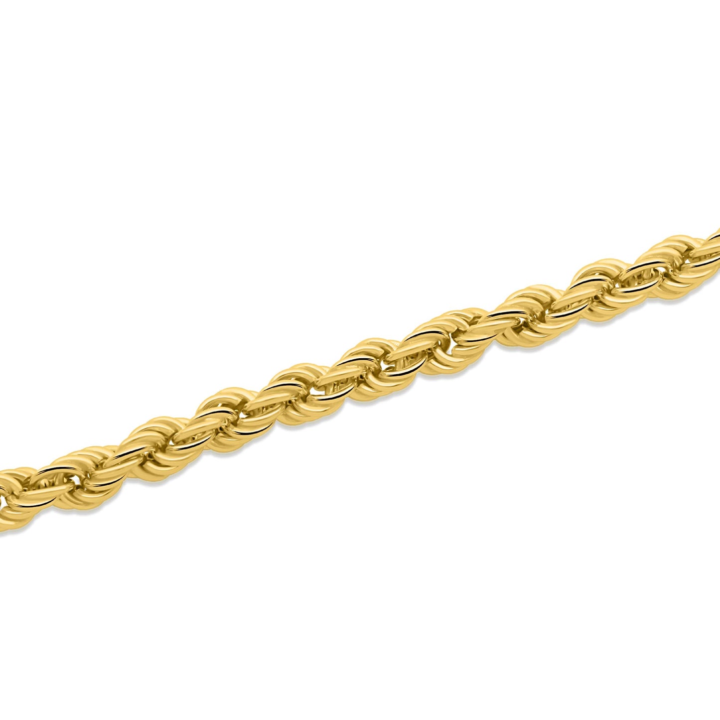 Kordelarmband 6 mm Echt 585er Vergoldet 14 Karat  Massiv