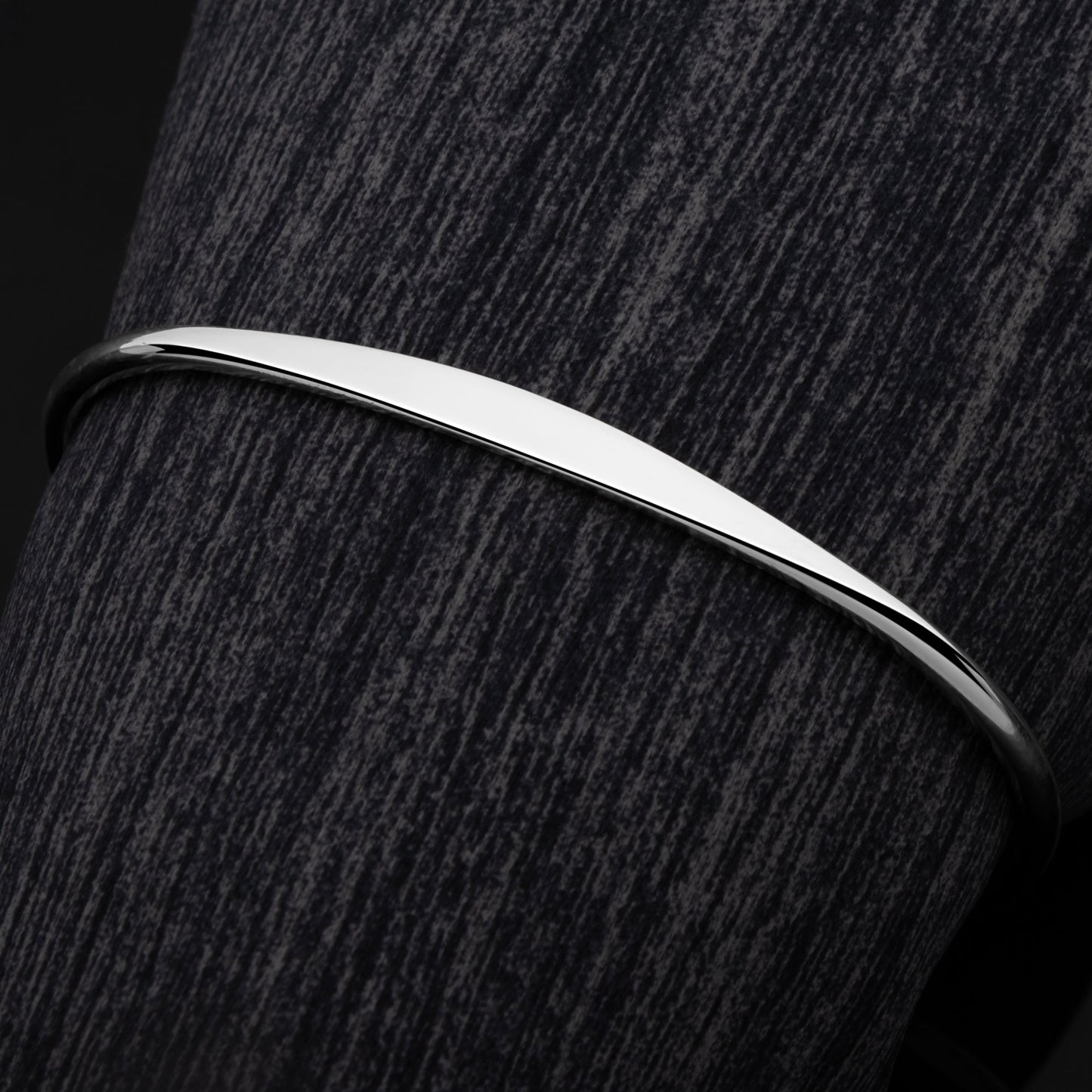 Armreif 3-4 mm Schlicht  925er Silber Massiv