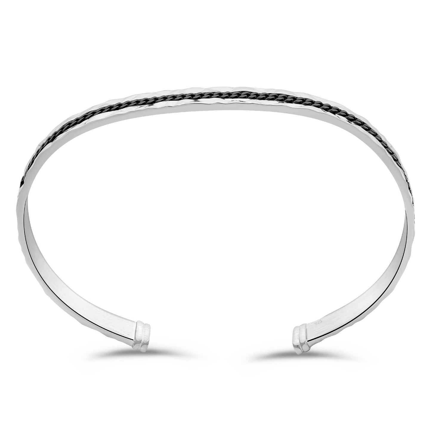 Armreif  925er Silber Schwarz