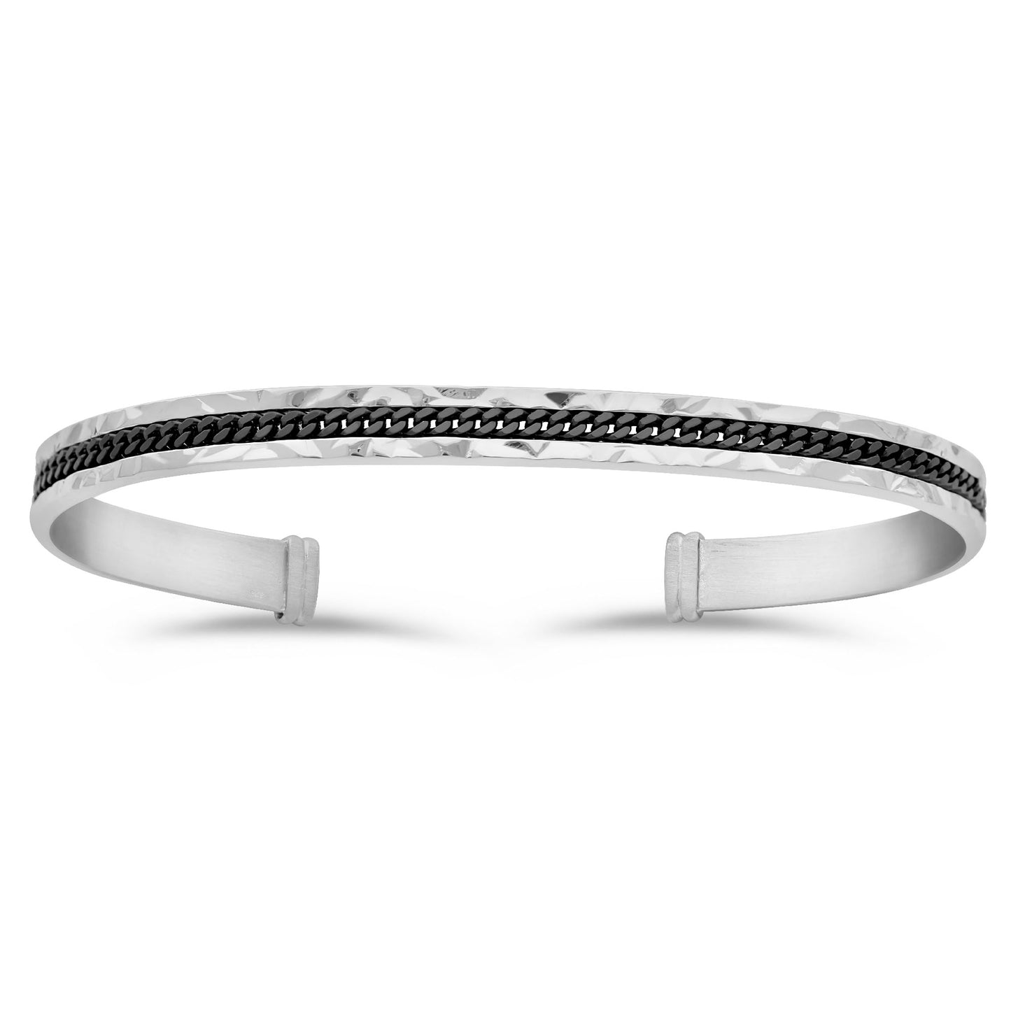 Armreif  925er Silber Schwarz