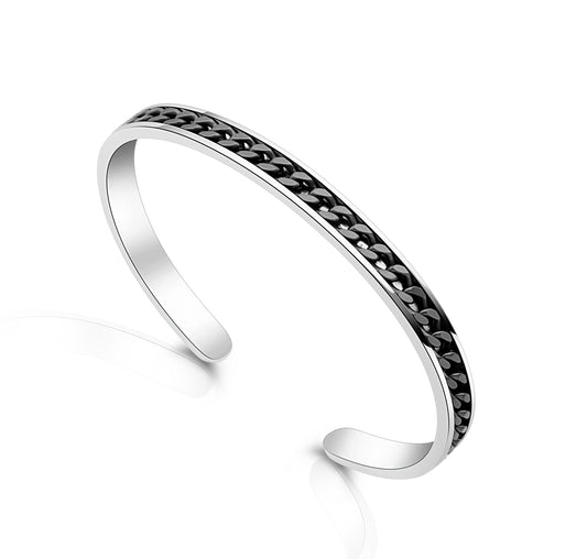 Armreif Panzerarmband Design 925er Sterling Silber Massiv
