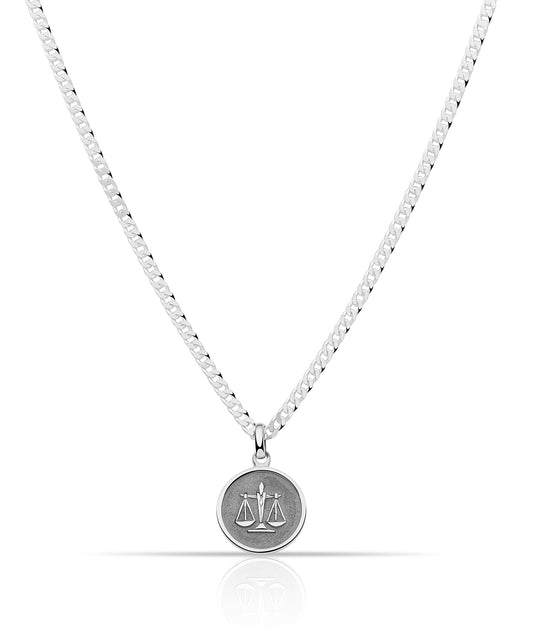 Sternzeichenanhänger Waage 925er Sterling Silber Massiv