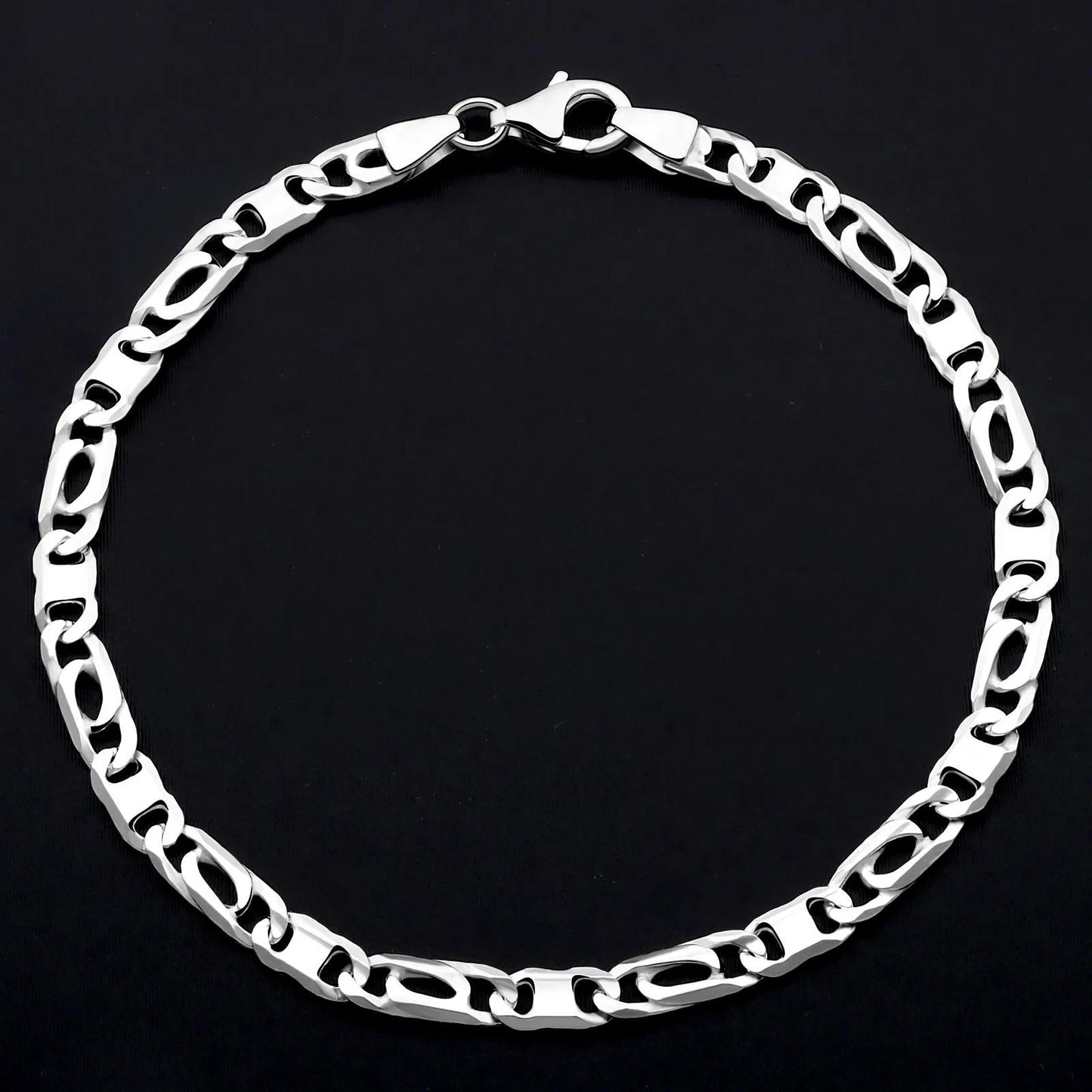 Griechisches Armband 4mm 925er Silber