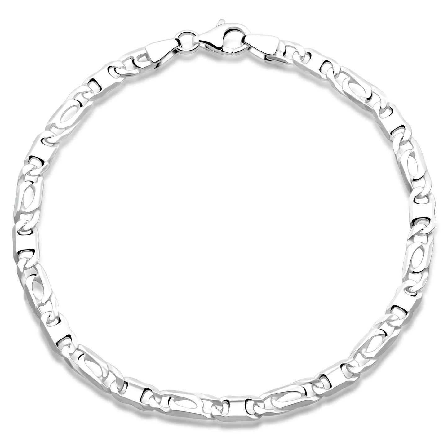 Griechisches Armband 4mm 925er Silber