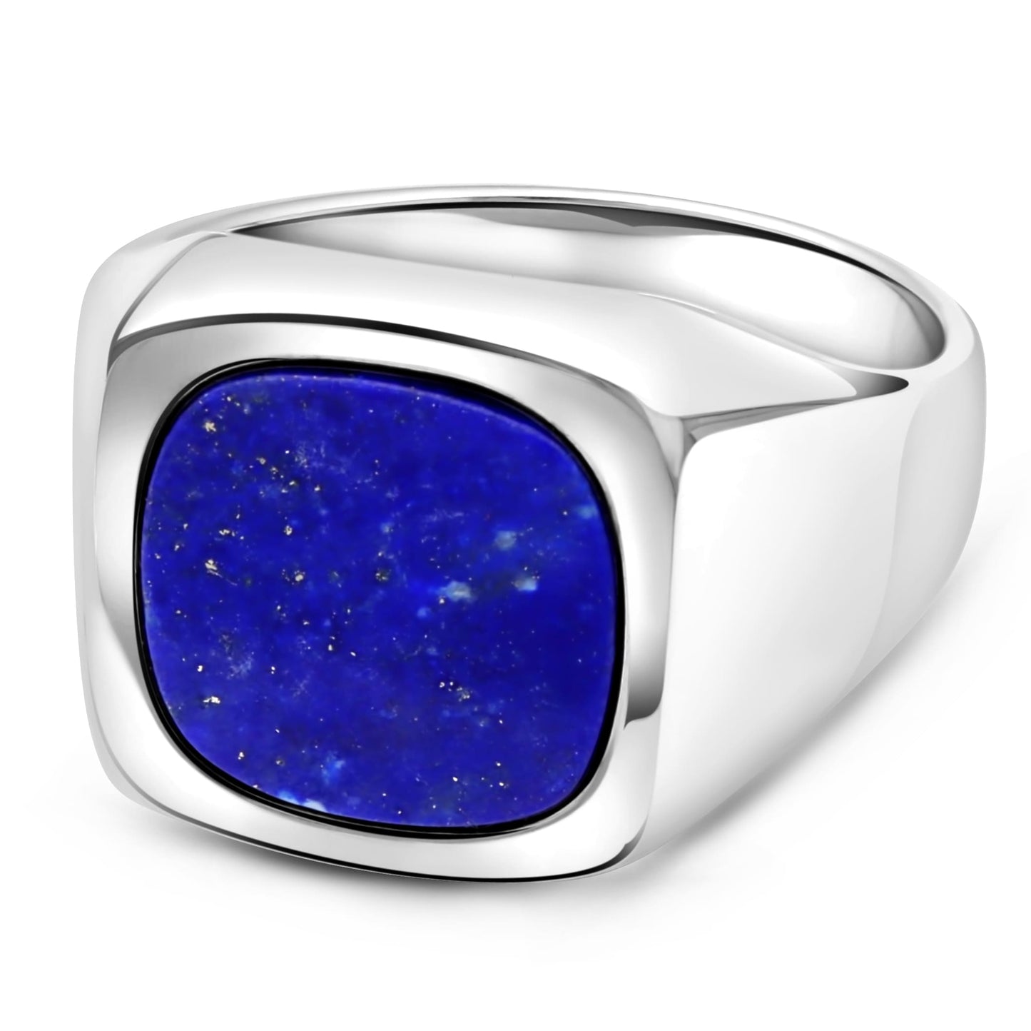 Siegelring Lapislazuli 925er Sterling Silber Massiv