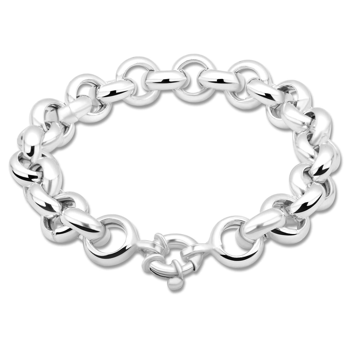 Erbsarmband 11 mm 925er Sterling Silber