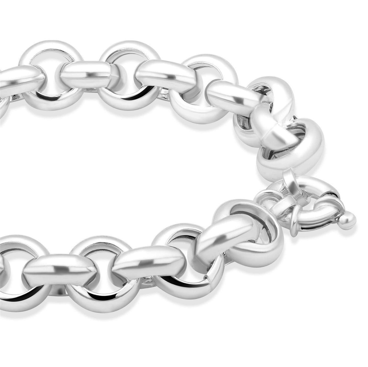 Erbsarmband 11 mm 925er Sterling Silber