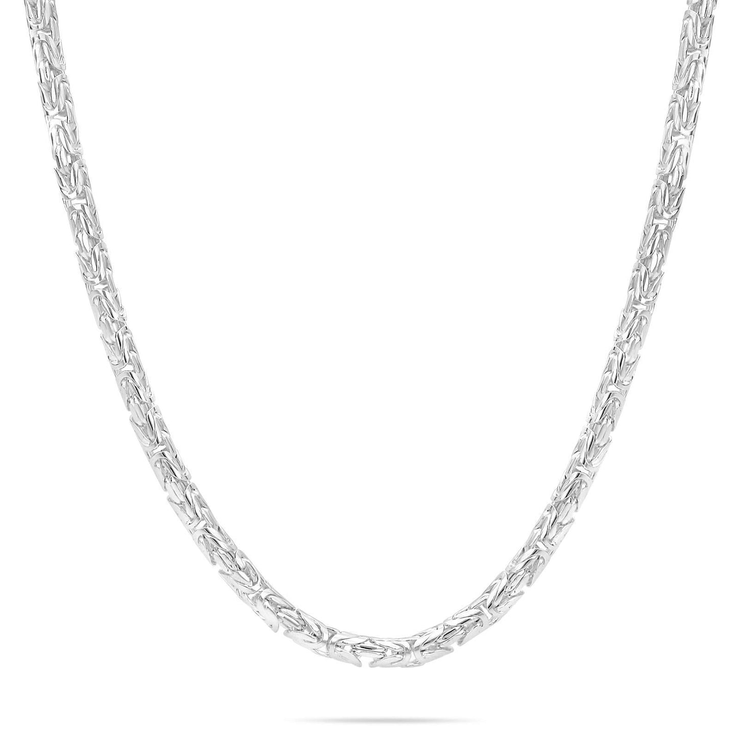 Königskette Rund 6 mm 925er Sterling Silber Massiv