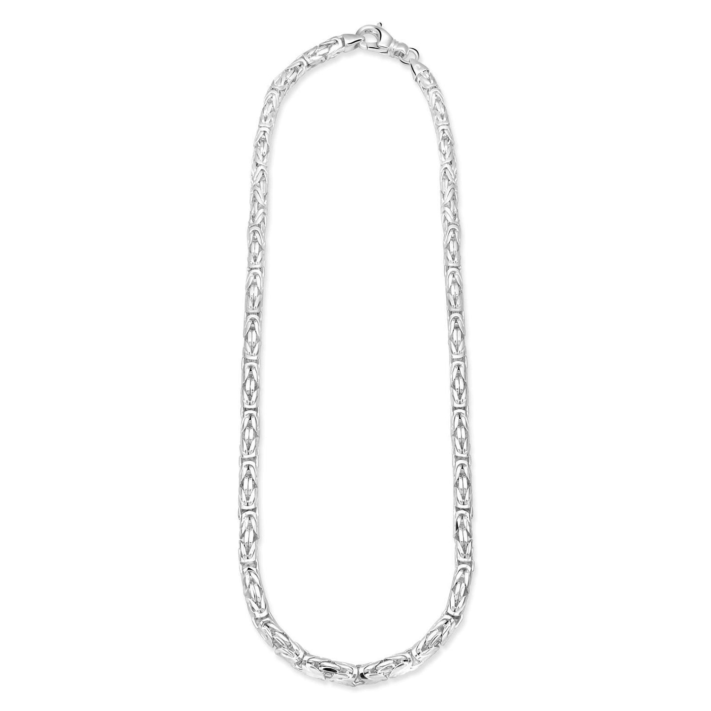 Königskette Rund 6 mm 925er Sterling Silber Massiv