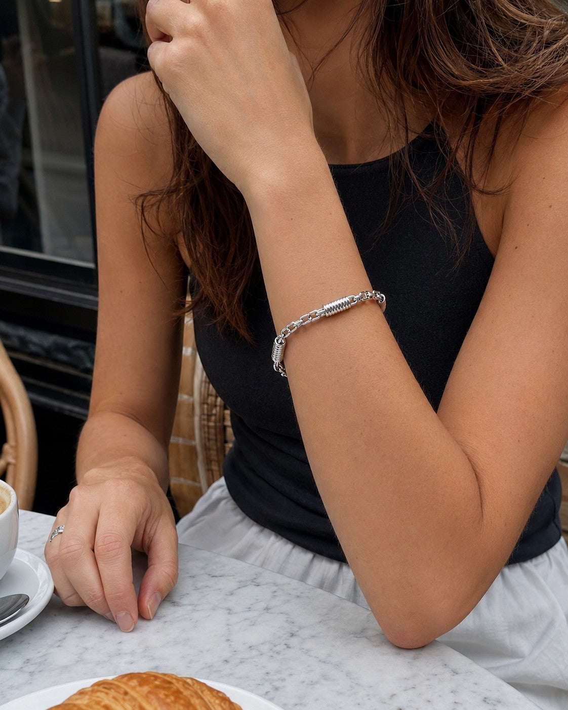 Monte Carlo Armband 6 mm 925er Sterling Silber Massiv