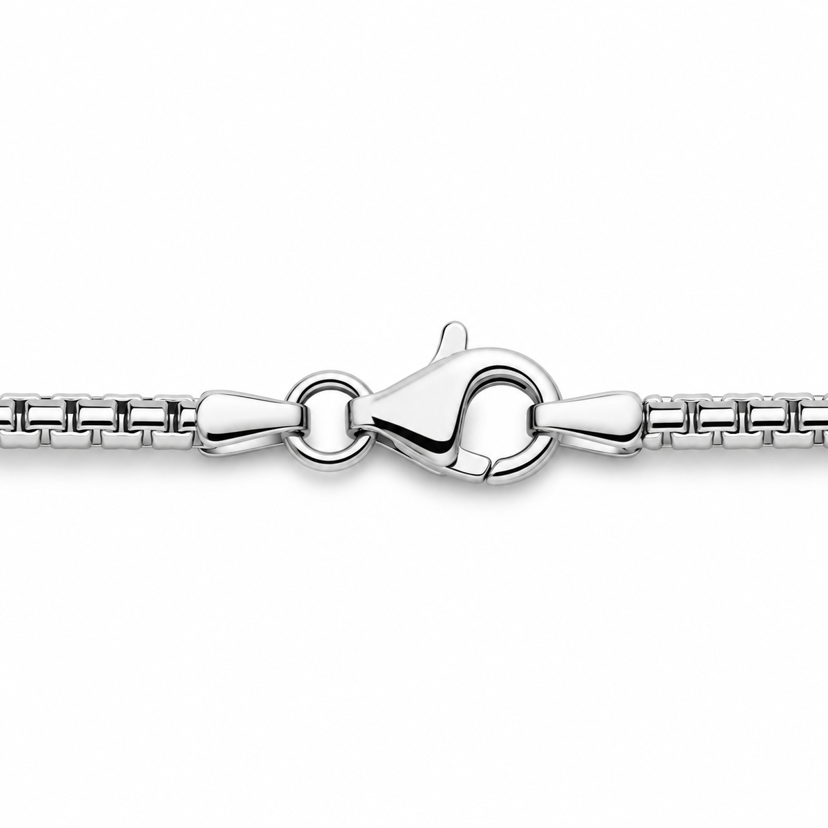 Venezianerkette Rund 2 mm Rhodiniert 925er Sterling Silber