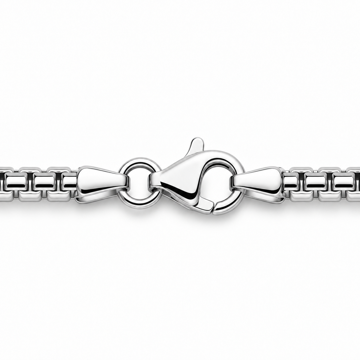 Venezianerkette Rund 3 mm Rhodiniert 925er Sterling Silber