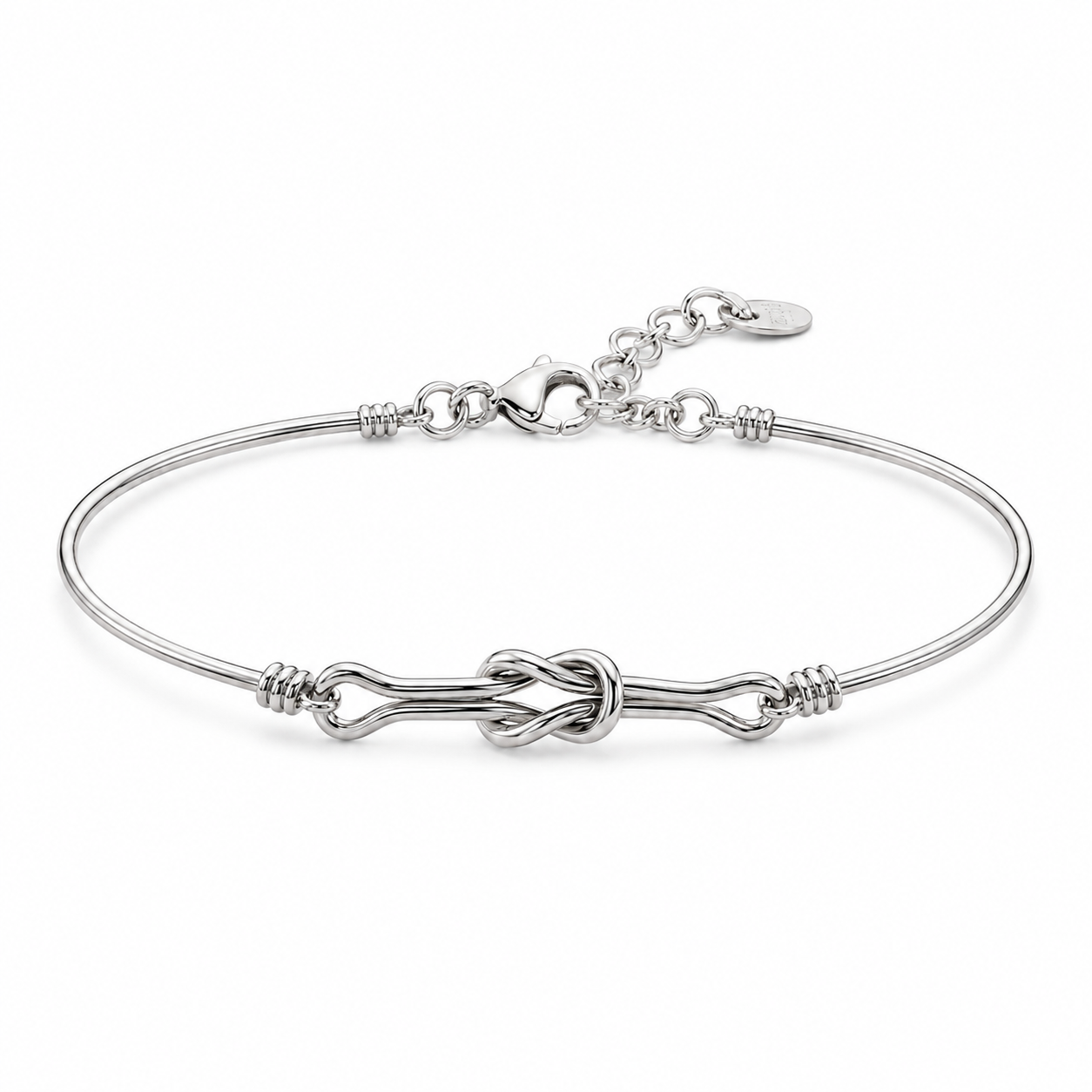 Knoten Armband 925er Sterling Silber Massiv Verstellbar