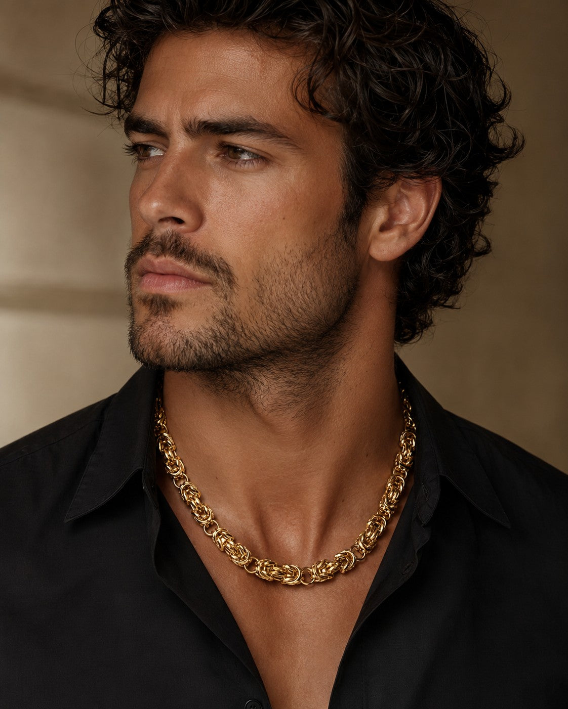 Collier Königskette 585er Vergoldet 10 mm