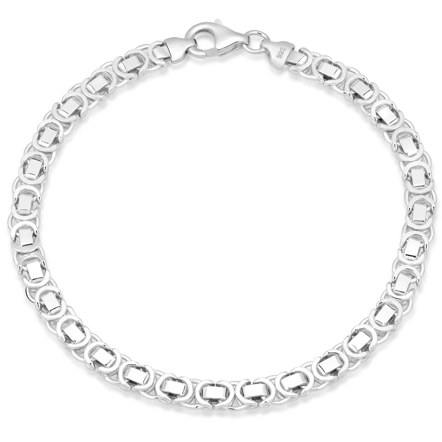 Etruskerarmband 5 mm 925er Sterling Silber Massiv