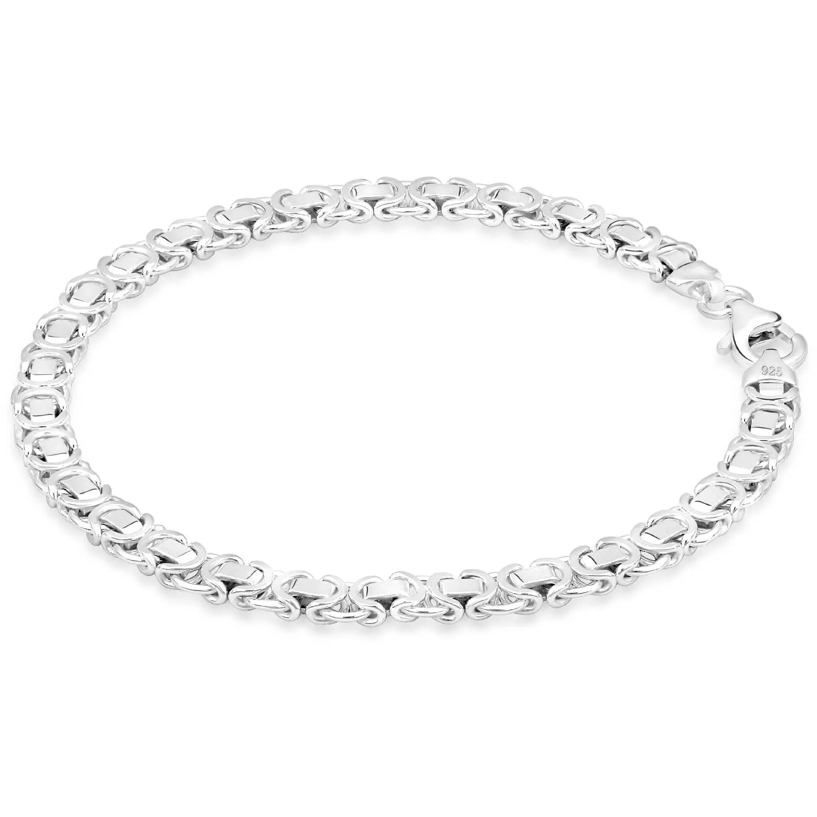 Königsarmband Flach 5mm 925er Silber – Tony Fein