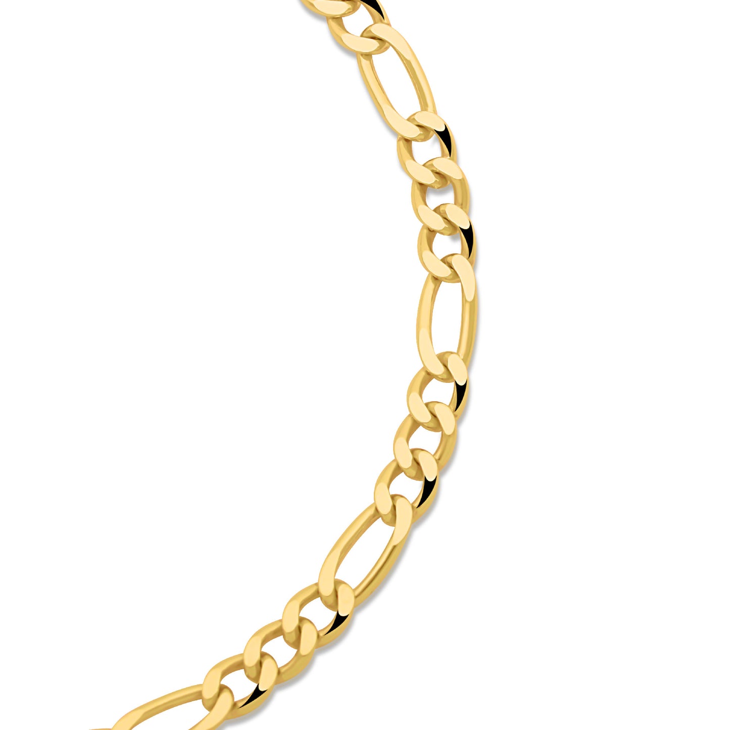 Figaroarmband 4 mm 585er Vergoldet