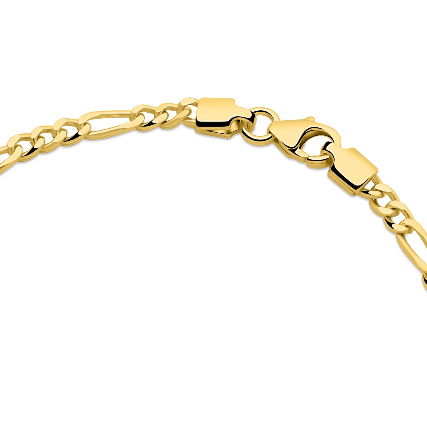 Figarokette 3 mm 585er Vergoldet