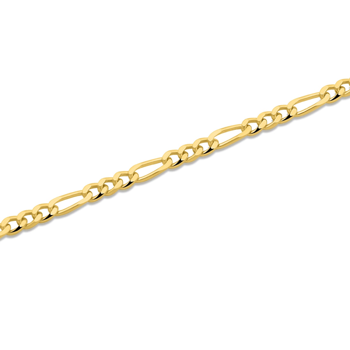Figarokette 3 mm 585er Vergoldet